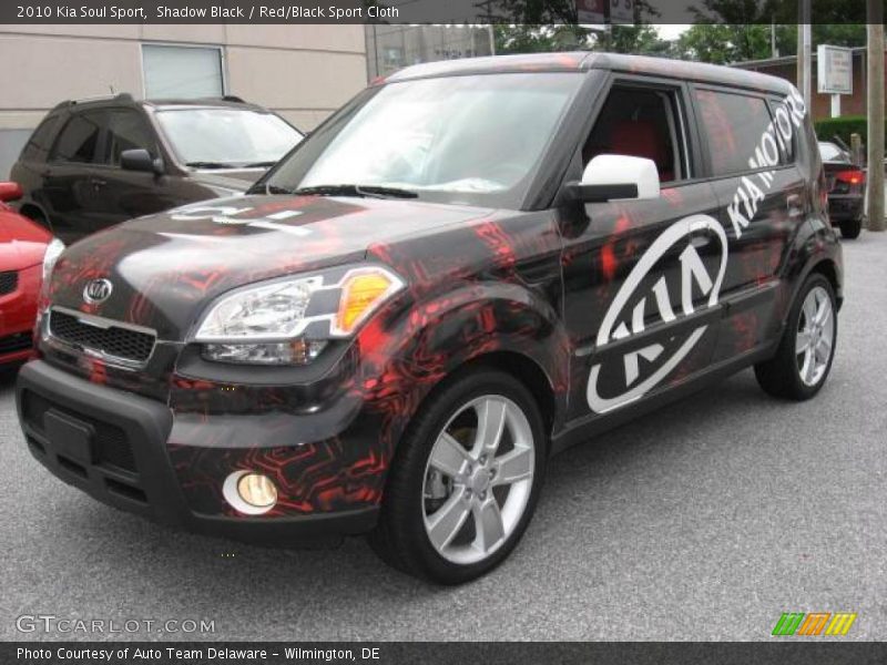 Shadow Black / Red/Black Sport Cloth 2010 Kia Soul Sport