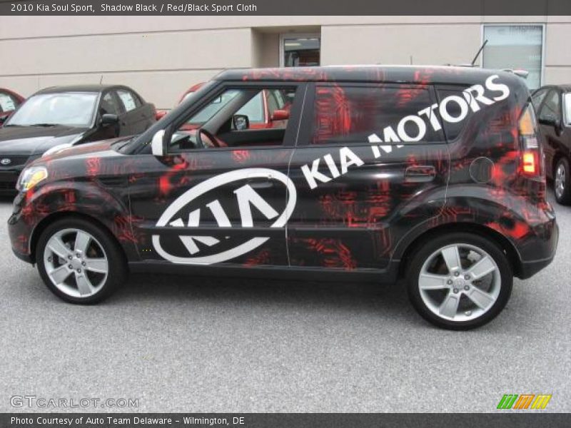 Shadow Black / Red/Black Sport Cloth 2010 Kia Soul Sport