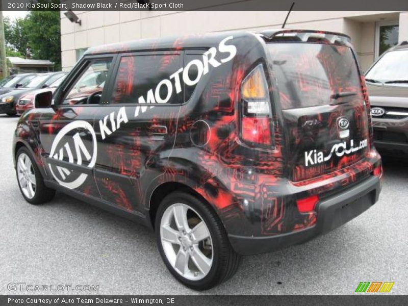 Shadow Black / Red/Black Sport Cloth 2010 Kia Soul Sport