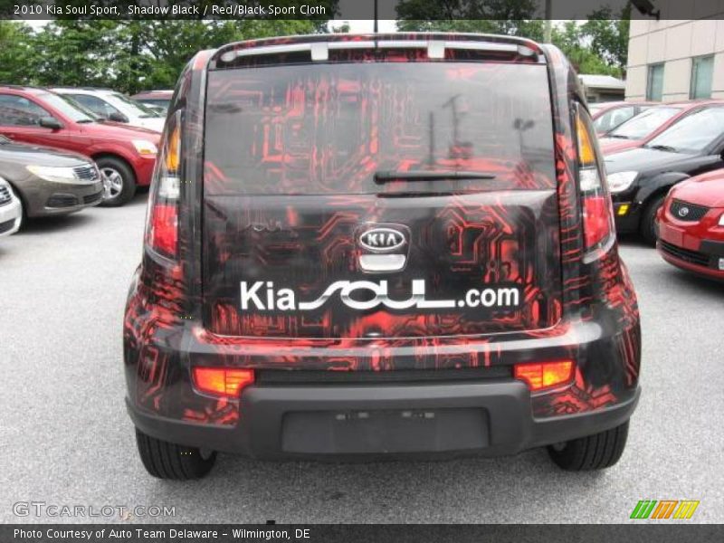 Shadow Black / Red/Black Sport Cloth 2010 Kia Soul Sport