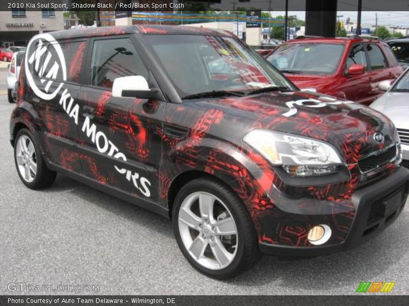 Shadow Black / Red/Black Sport Cloth 2010 Kia Soul Sport
