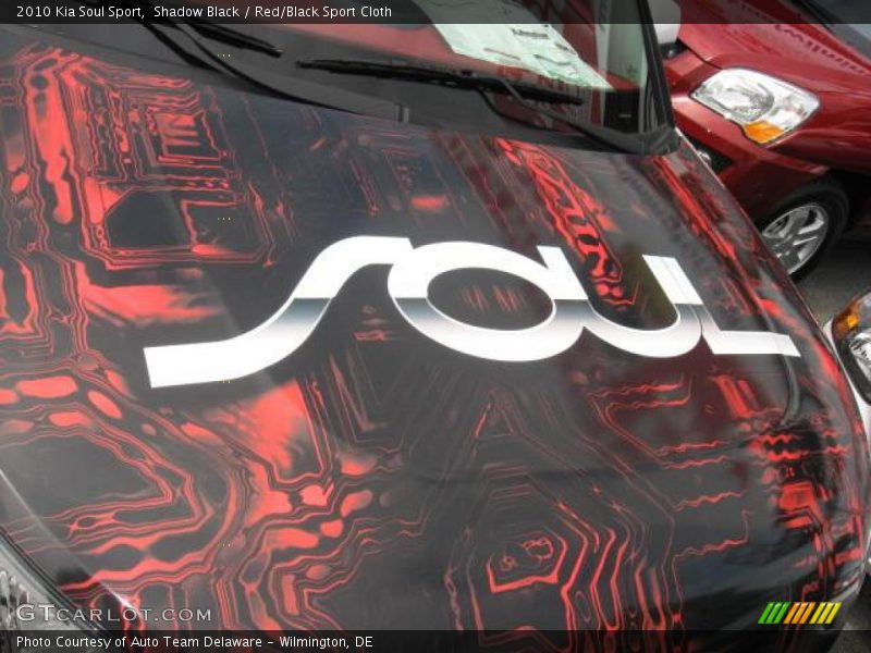 Shadow Black / Red/Black Sport Cloth 2010 Kia Soul Sport