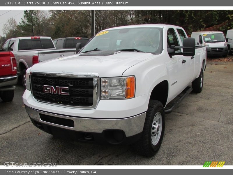 Summit White / Dark Titanium 2013 GMC Sierra 2500HD Crew Cab 4x4