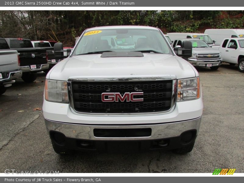 Summit White / Dark Titanium 2013 GMC Sierra 2500HD Crew Cab 4x4
