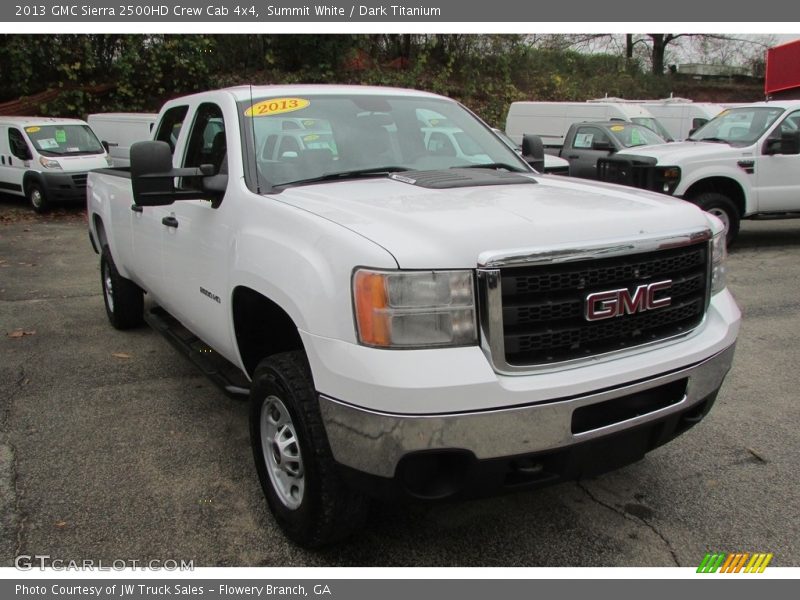 Summit White / Dark Titanium 2013 GMC Sierra 2500HD Crew Cab 4x4