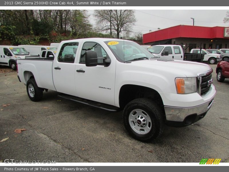 Summit White / Dark Titanium 2013 GMC Sierra 2500HD Crew Cab 4x4