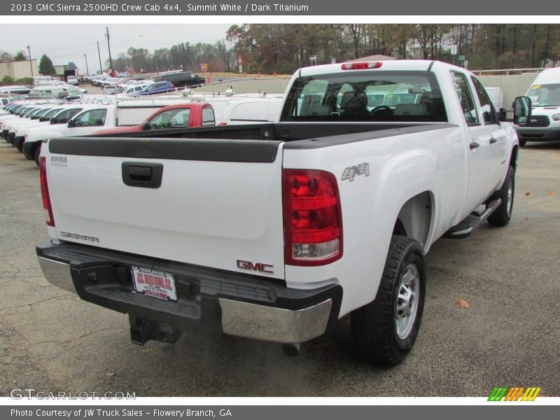 Summit White / Dark Titanium 2013 GMC Sierra 2500HD Crew Cab 4x4