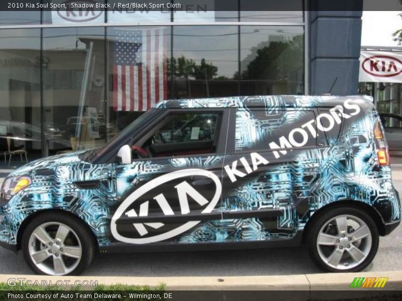 Shadow Black / Red/Black Sport Cloth 2010 Kia Soul Sport