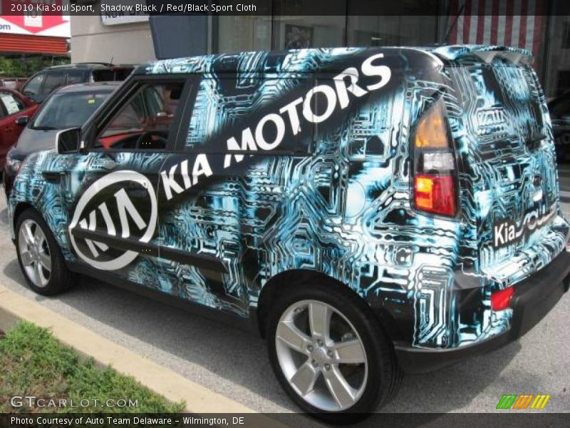 Shadow Black / Red/Black Sport Cloth 2010 Kia Soul Sport