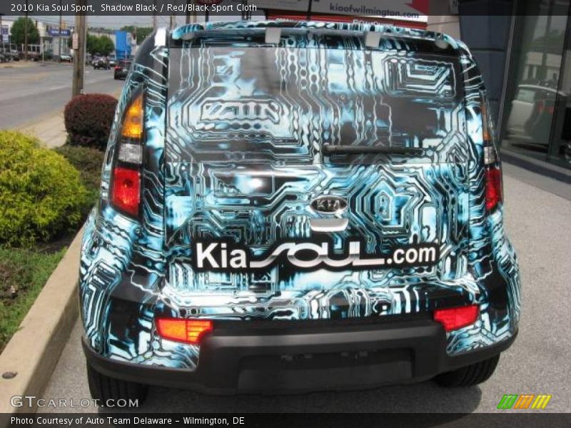 Shadow Black / Red/Black Sport Cloth 2010 Kia Soul Sport