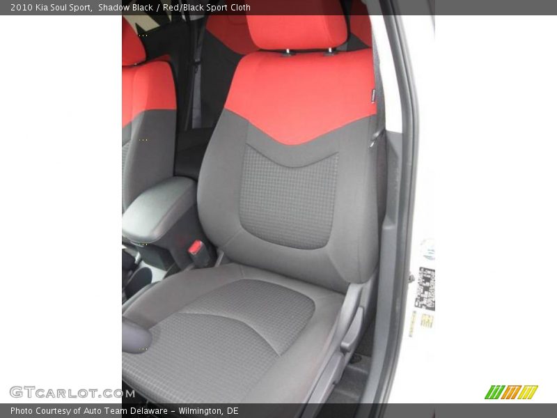 Shadow Black / Red/Black Sport Cloth 2010 Kia Soul Sport