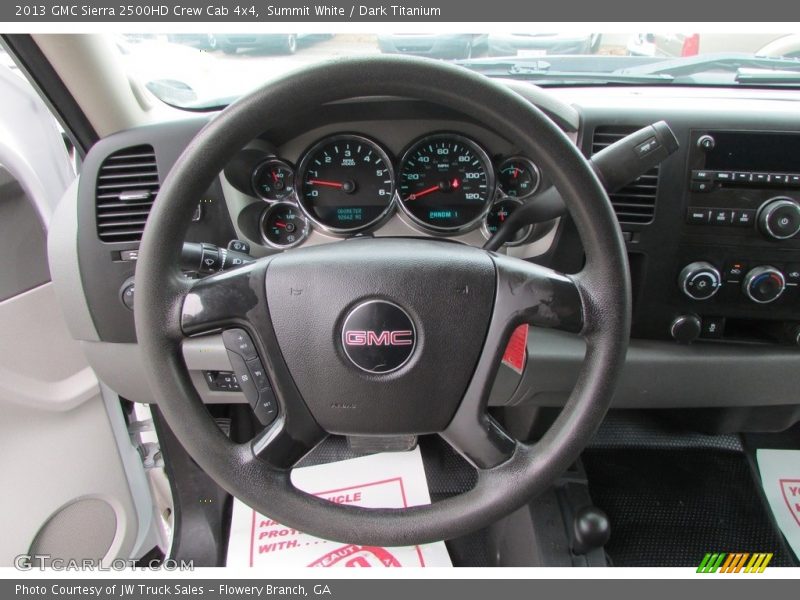 Summit White / Dark Titanium 2013 GMC Sierra 2500HD Crew Cab 4x4