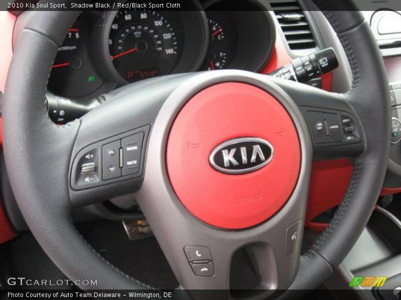 Shadow Black / Red/Black Sport Cloth 2010 Kia Soul Sport