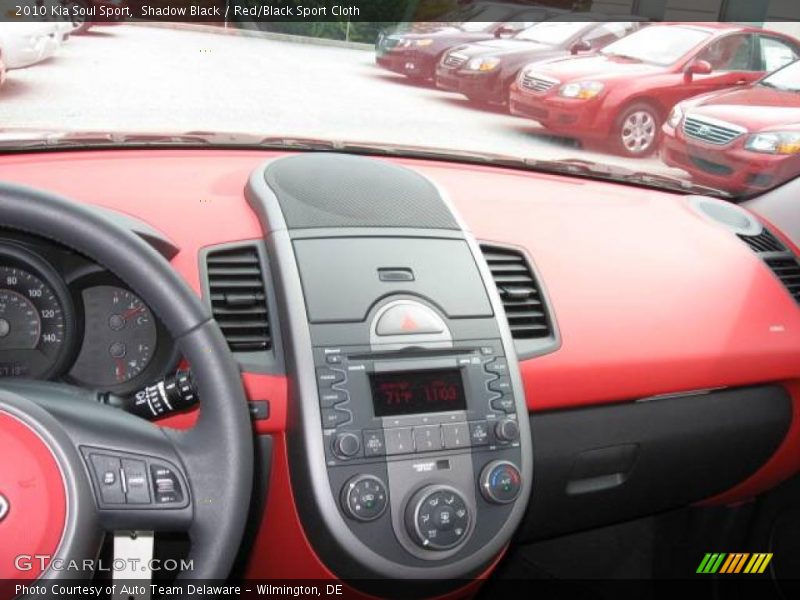 Shadow Black / Red/Black Sport Cloth 2010 Kia Soul Sport