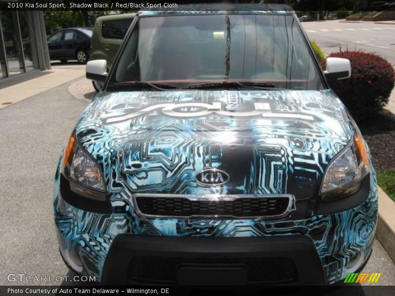 Shadow Black / Red/Black Sport Cloth 2010 Kia Soul Sport