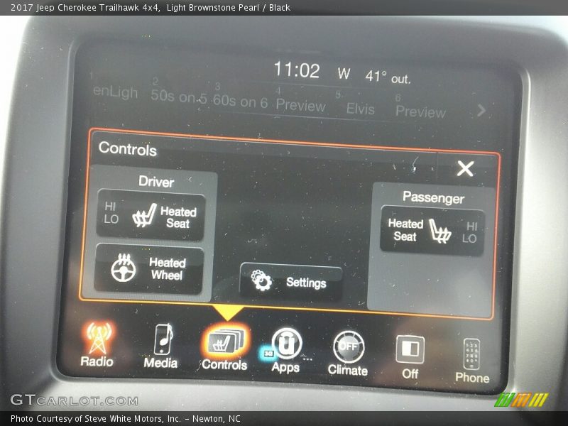 Light Brownstone Pearl / Black 2017 Jeep Cherokee Trailhawk 4x4