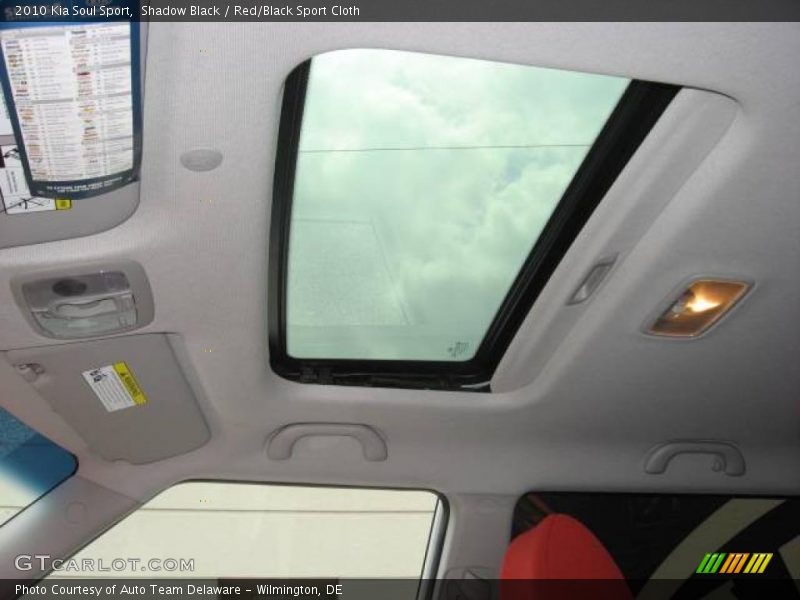 Shadow Black / Red/Black Sport Cloth 2010 Kia Soul Sport