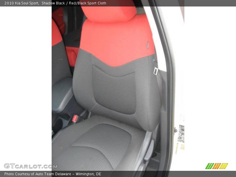 Shadow Black / Red/Black Sport Cloth 2010 Kia Soul Sport