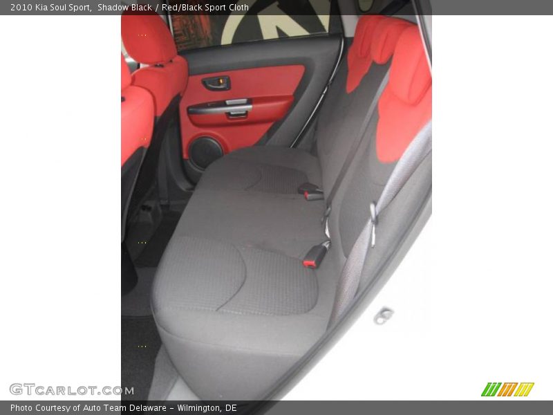 Shadow Black / Red/Black Sport Cloth 2010 Kia Soul Sport