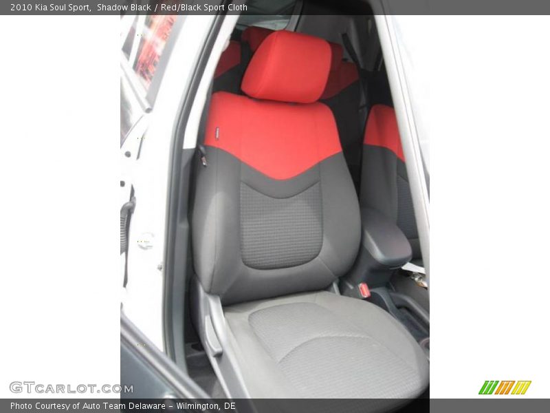 Shadow Black / Red/Black Sport Cloth 2010 Kia Soul Sport