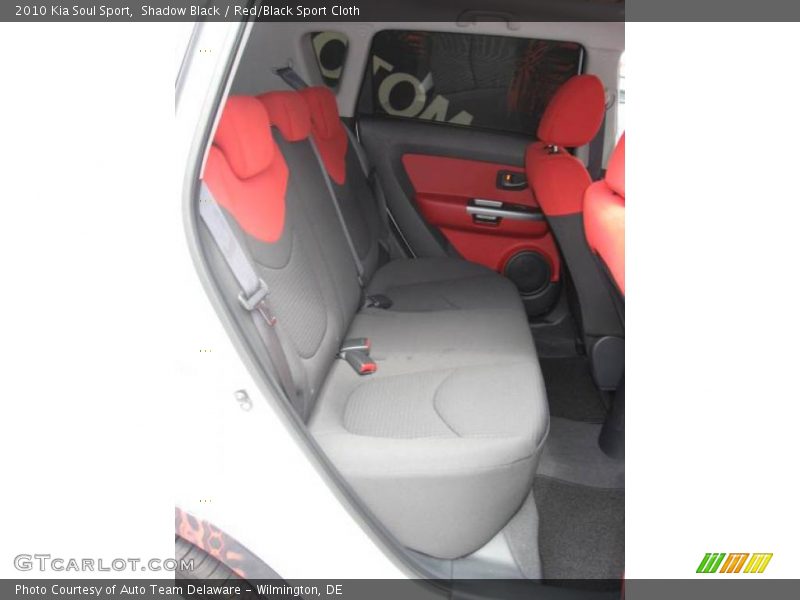 Shadow Black / Red/Black Sport Cloth 2010 Kia Soul Sport