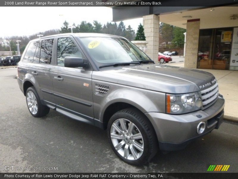 Stornoway Grey Metallic / Ebony Black 2008 Land Rover Range Rover Sport Supercharged