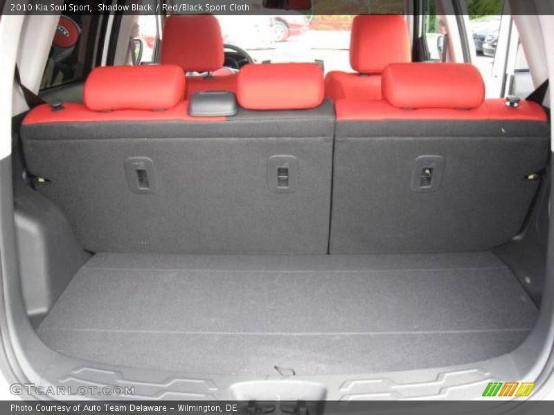 Shadow Black / Red/Black Sport Cloth 2010 Kia Soul Sport