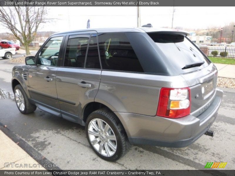 Stornoway Grey Metallic / Ebony Black 2008 Land Rover Range Rover Sport Supercharged