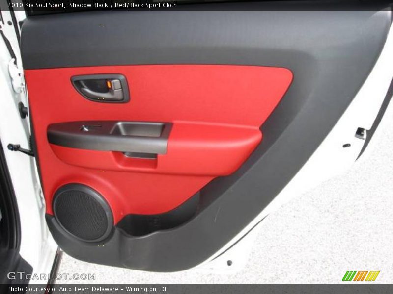 Shadow Black / Red/Black Sport Cloth 2010 Kia Soul Sport