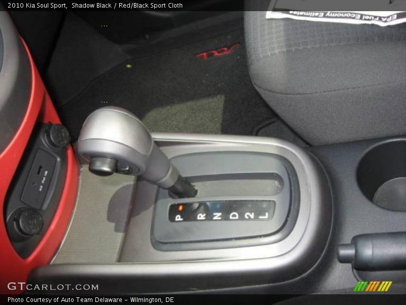 Shadow Black / Red/Black Sport Cloth 2010 Kia Soul Sport