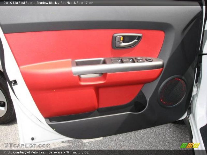 Shadow Black / Red/Black Sport Cloth 2010 Kia Soul Sport