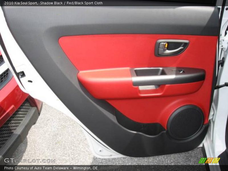Shadow Black / Red/Black Sport Cloth 2010 Kia Soul Sport