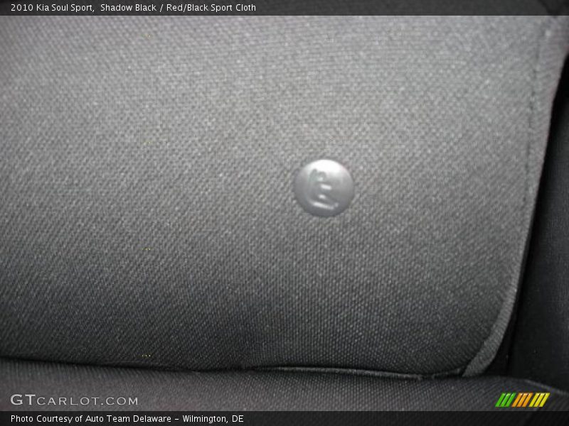 Shadow Black / Red/Black Sport Cloth 2010 Kia Soul Sport