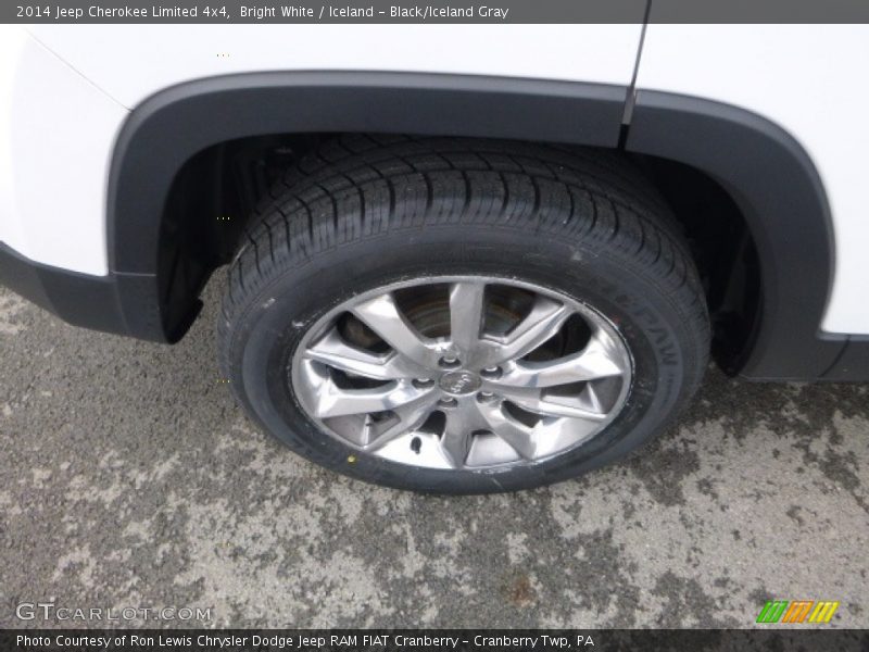 Bright White / Iceland - Black/Iceland Gray 2014 Jeep Cherokee Limited 4x4