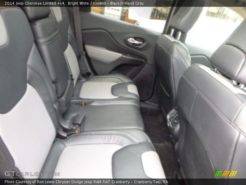 Bright White / Iceland - Black/Iceland Gray 2014 Jeep Cherokee Limited 4x4