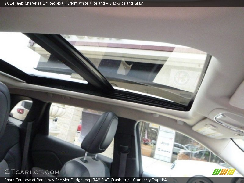 Bright White / Iceland - Black/Iceland Gray 2014 Jeep Cherokee Limited 4x4