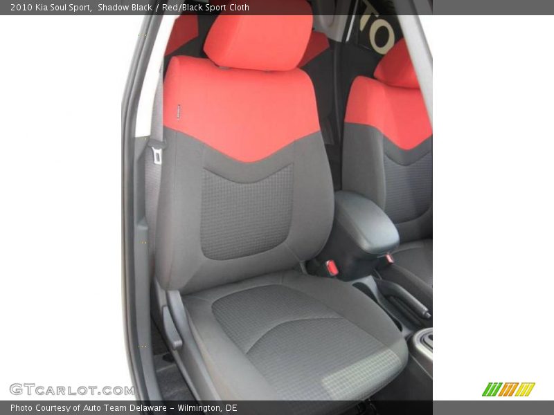 Shadow Black / Red/Black Sport Cloth 2010 Kia Soul Sport
