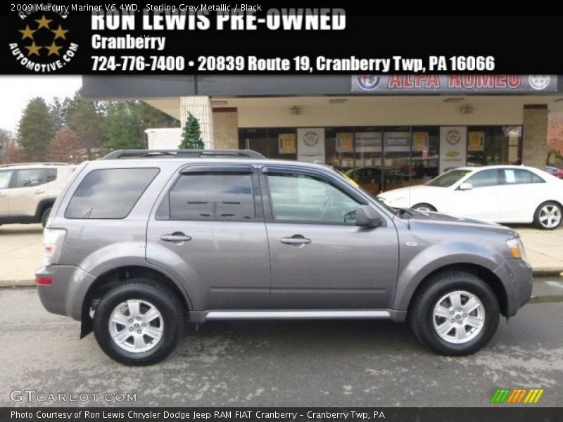 Sterling Grey Metallic / Black 2009 Mercury Mariner V6 4WD