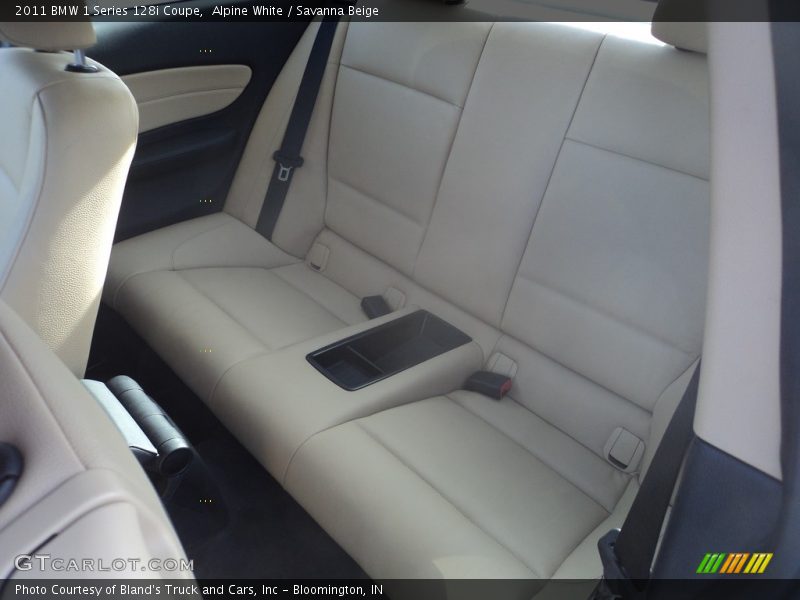 Alpine White / Savanna Beige 2011 BMW 1 Series 128i Coupe