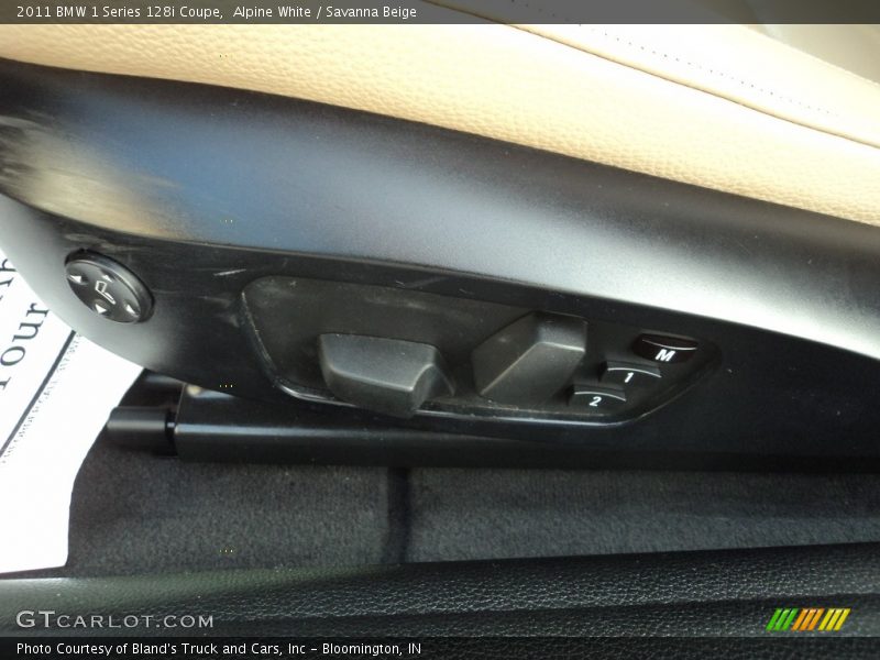 Alpine White / Savanna Beige 2011 BMW 1 Series 128i Coupe