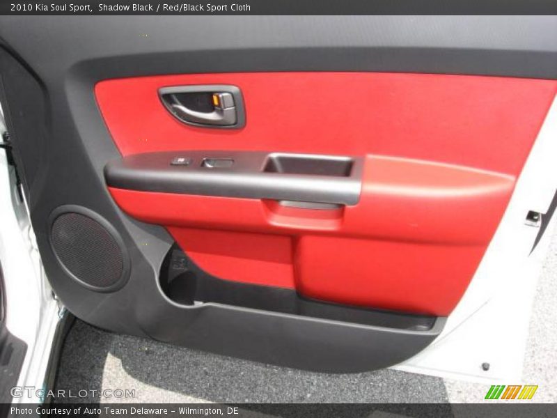 Shadow Black / Red/Black Sport Cloth 2010 Kia Soul Sport