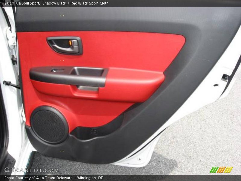 Shadow Black / Red/Black Sport Cloth 2010 Kia Soul Sport