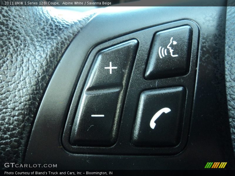 Alpine White / Savanna Beige 2011 BMW 1 Series 128i Coupe