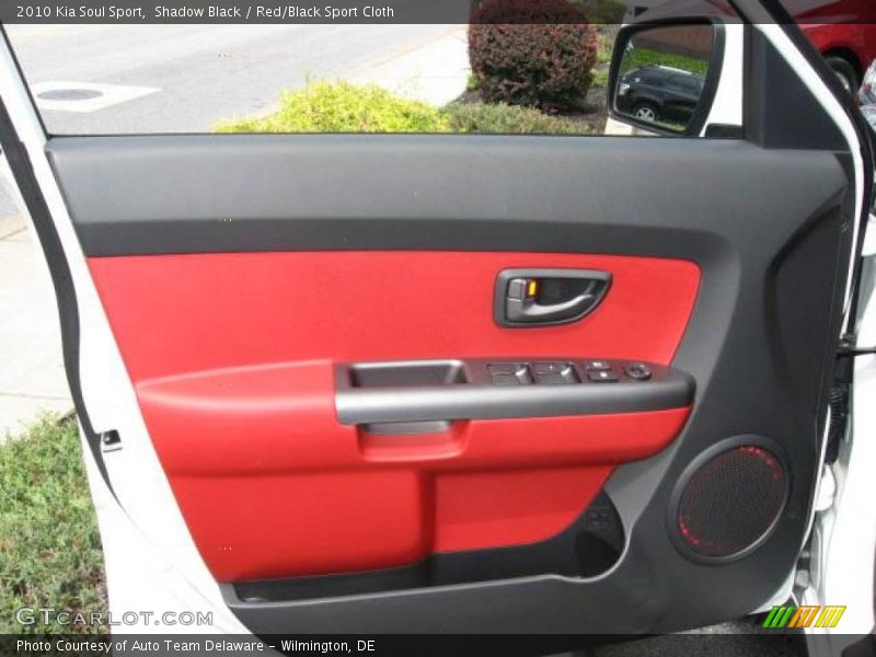 Shadow Black / Red/Black Sport Cloth 2010 Kia Soul Sport