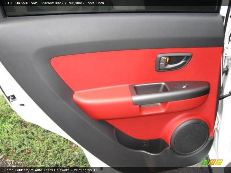Shadow Black / Red/Black Sport Cloth 2010 Kia Soul Sport