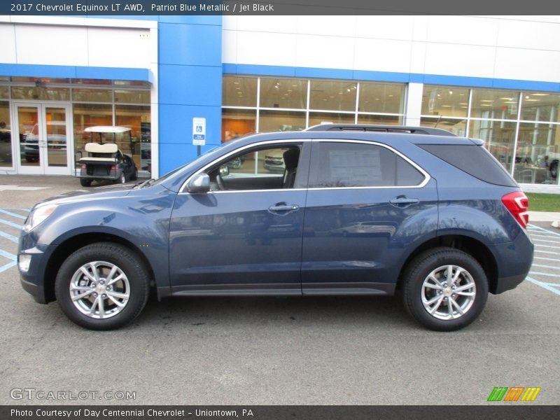 Patriot Blue Metallic / Jet Black 2017 Chevrolet Equinox LT AWD