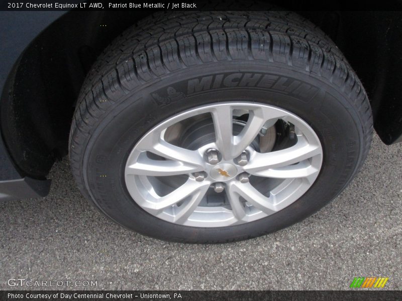 Patriot Blue Metallic / Jet Black 2017 Chevrolet Equinox LT AWD