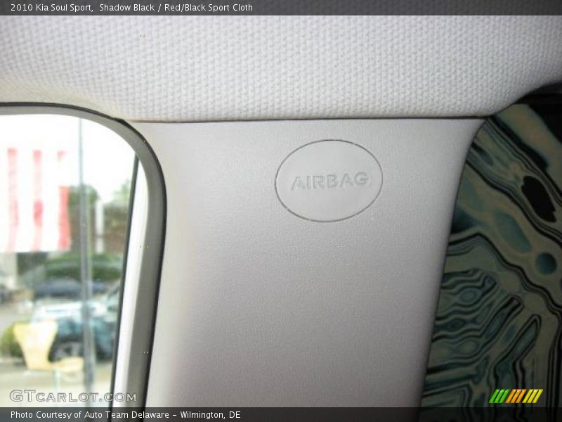 Shadow Black / Red/Black Sport Cloth 2010 Kia Soul Sport