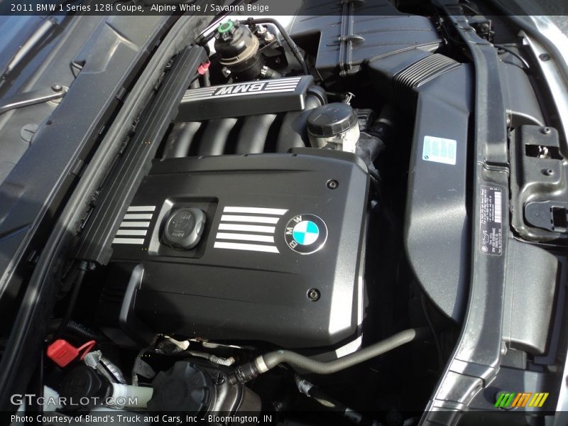 Alpine White / Savanna Beige 2011 BMW 1 Series 128i Coupe