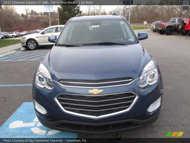 Patriot Blue Metallic / Jet Black 2017 Chevrolet Equinox LT AWD